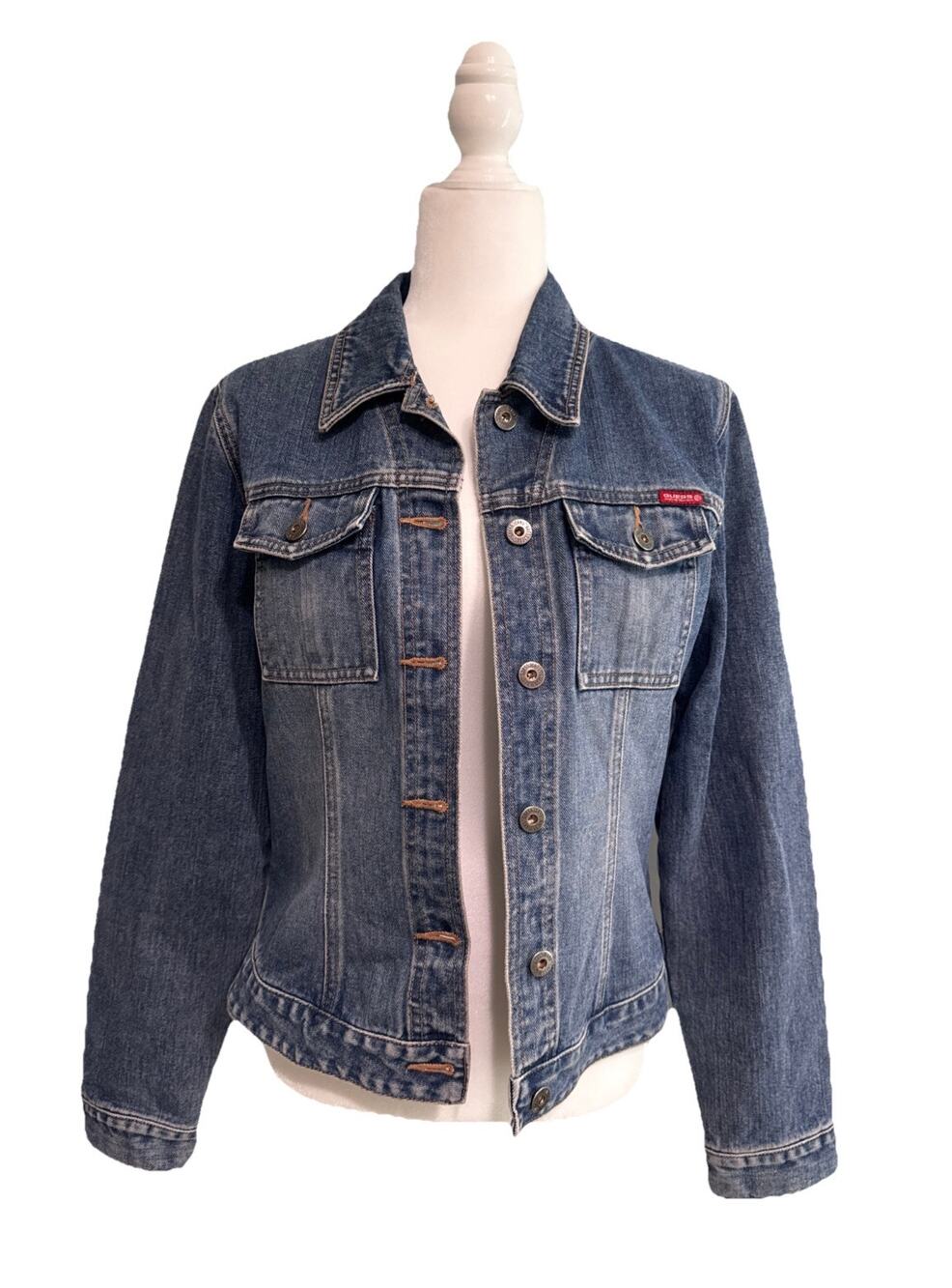 VTG GUESS JEANS Denim Jacket M Blue Cotton Medium Wash Y2K